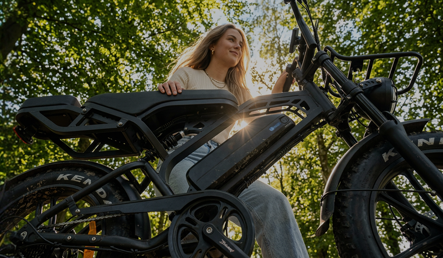 Dein Fatbike. Bis 25 km/h. Kostenlos geliefert.